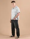White Printed Cuban Shirt